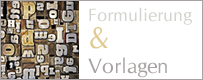 Logo für Formulierungen und Vorlagen